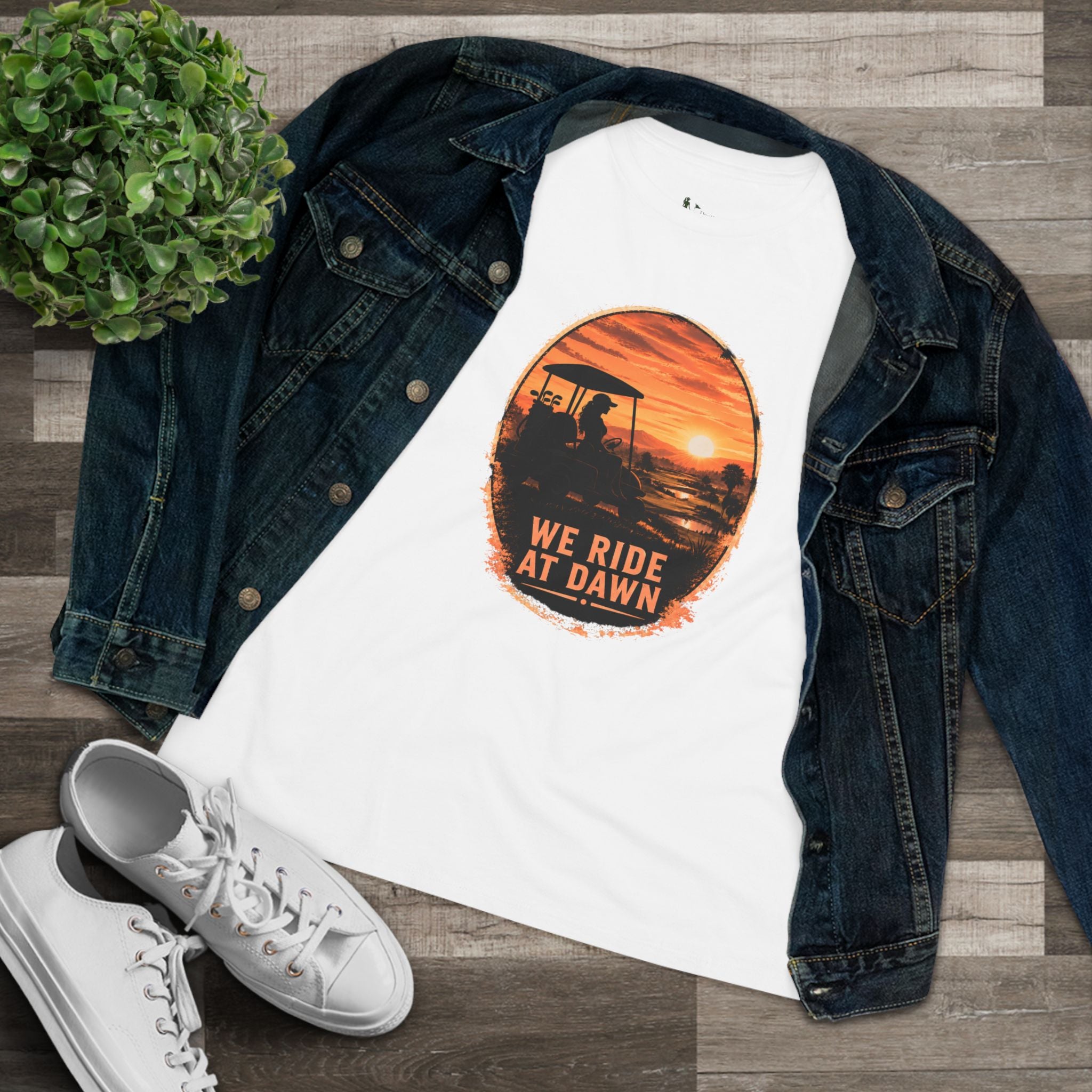 We Ride at Dawn, Golf Shirt for Women