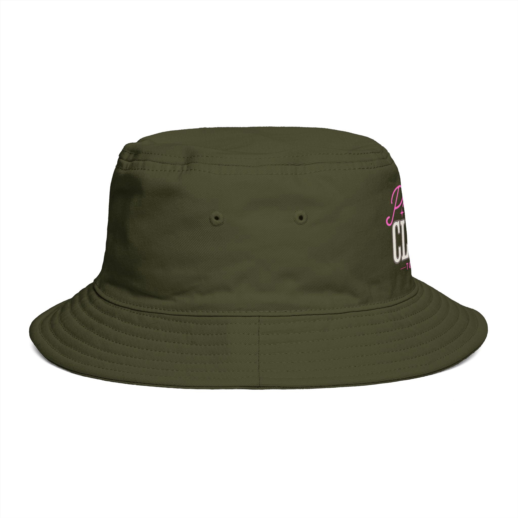 Pretty Close to Par Clubhouse Bucket Hat Olive Navy and Black | Embroidered Golf Hat | Women's Golf Bucket Hat | Golf Gift for Her
