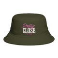 Pretty Close to Par Clubhouse Bucket Hat Olive Navy and Black | Embroidered Golf Hat | Women's Golf Bucket Hat | Golf Gift for Her
