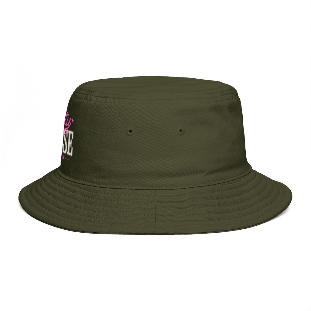Pretty Close to Par Clubhouse Bucket Hat Olive Navy and Black | Embroidered Golf Hat | Women's Golf Bucket Hat | Golf Gift for Her