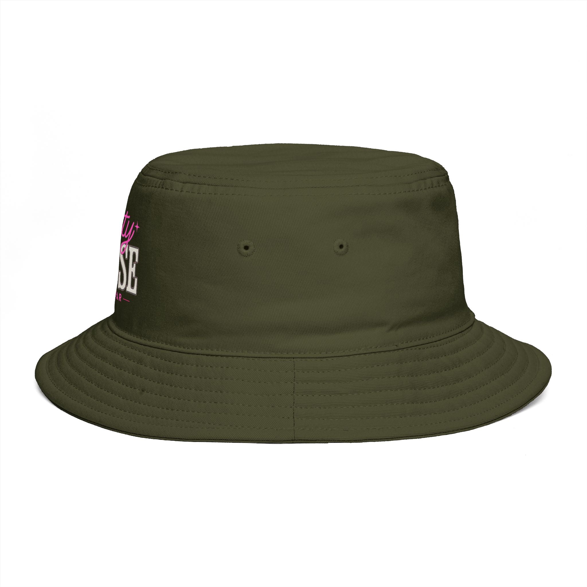 Pretty Close to Par Clubhouse Bucket Hat Olive Navy and Black | Embroidered Golf Hat | Women's Golf Bucket Hat | Golf Gift for Her
