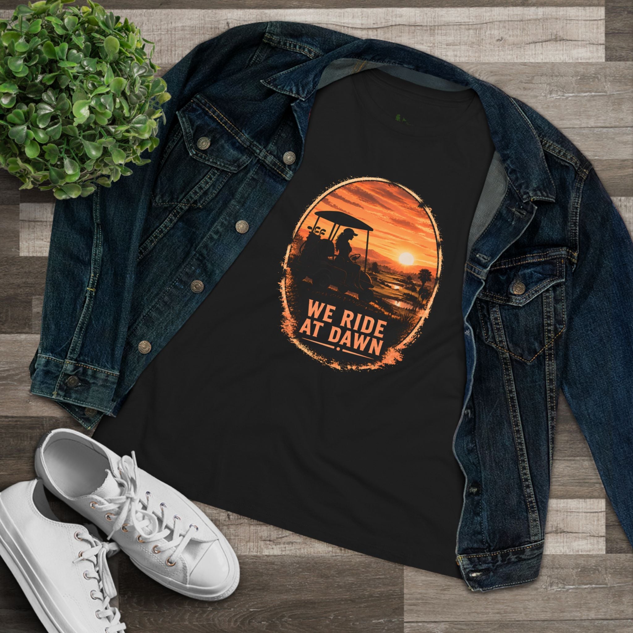We Ride at Dawn, Golf Shirt for Women