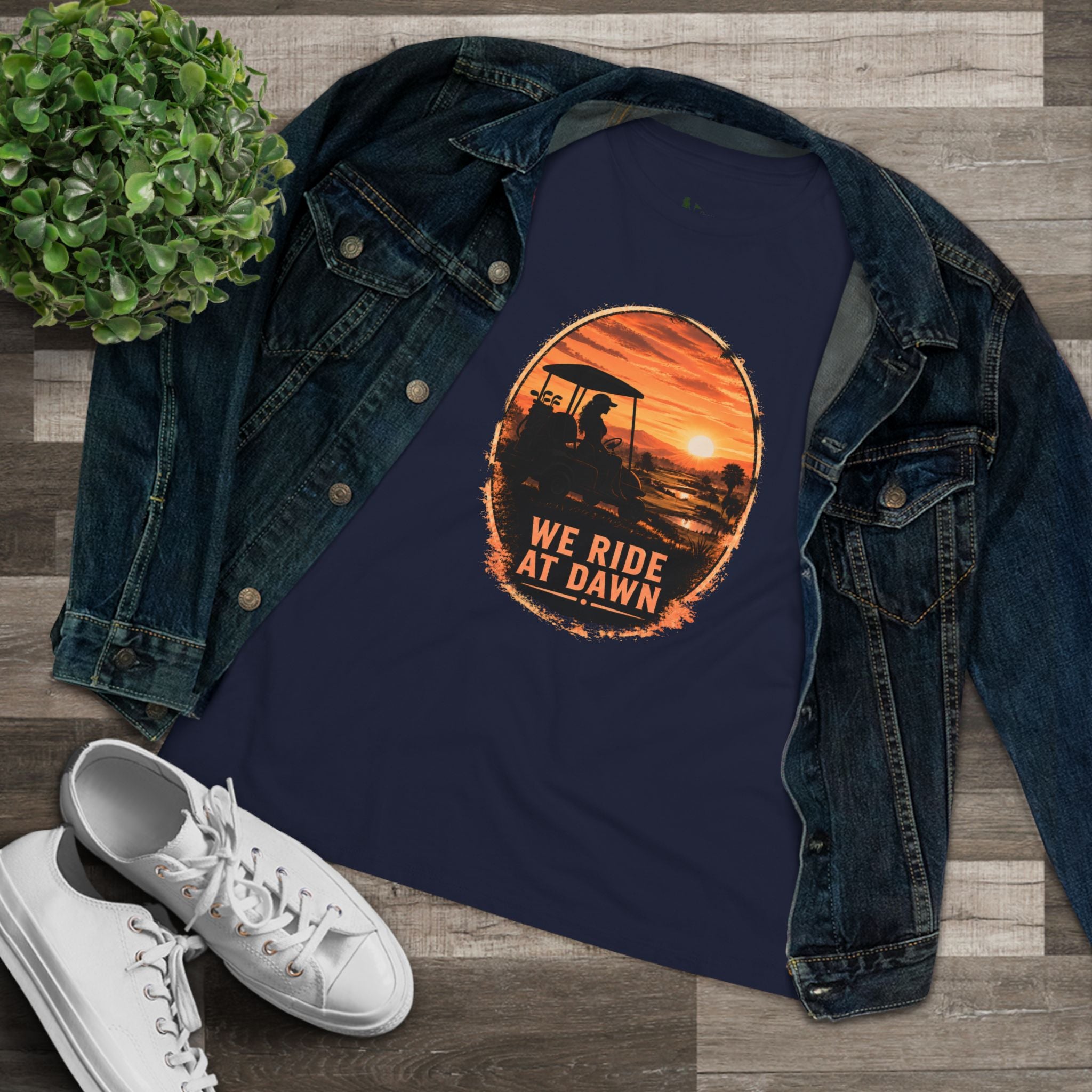 We Ride at Dawn, Golf Shirt for Women