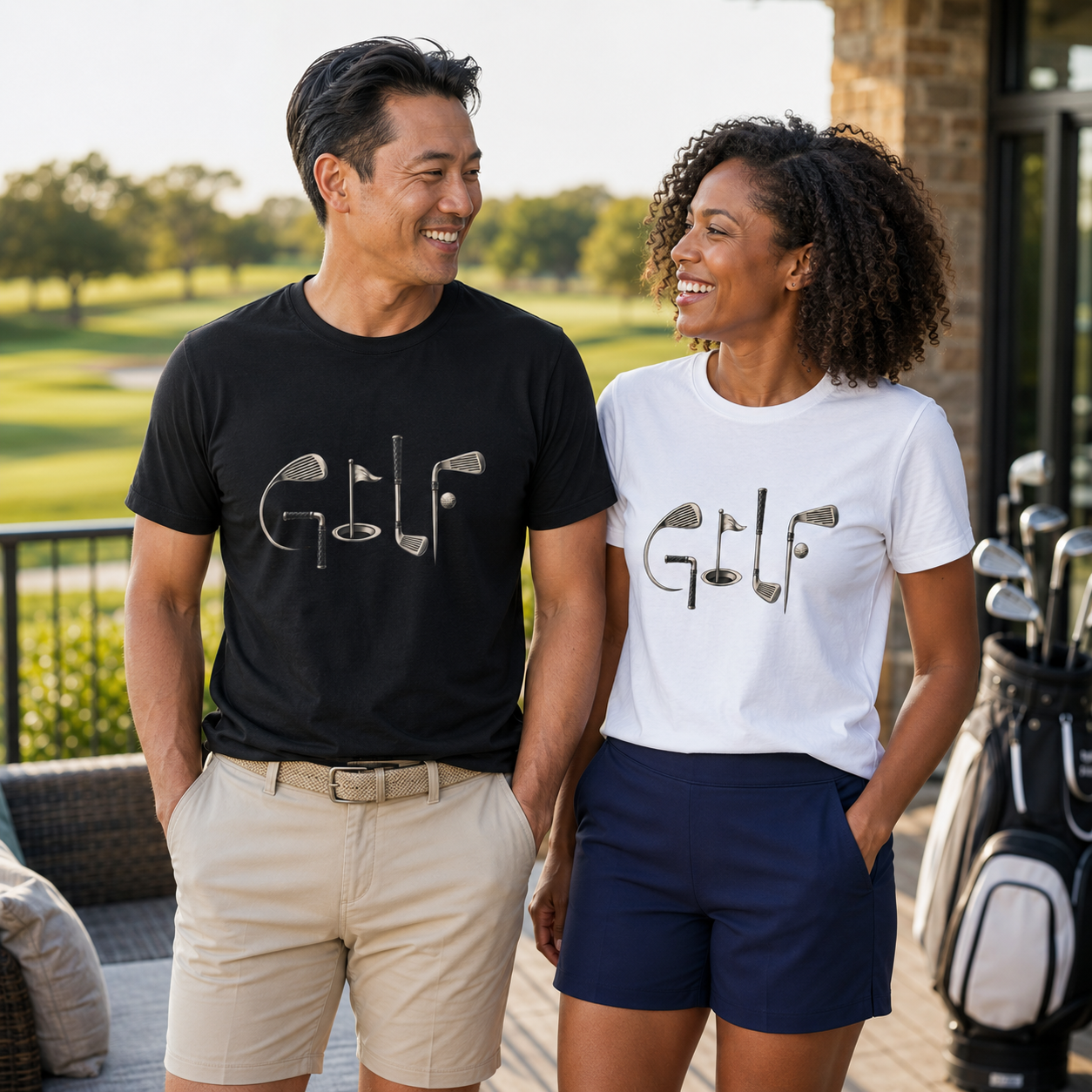 Golf Clubs Shirt, Unisex Golf Shirt