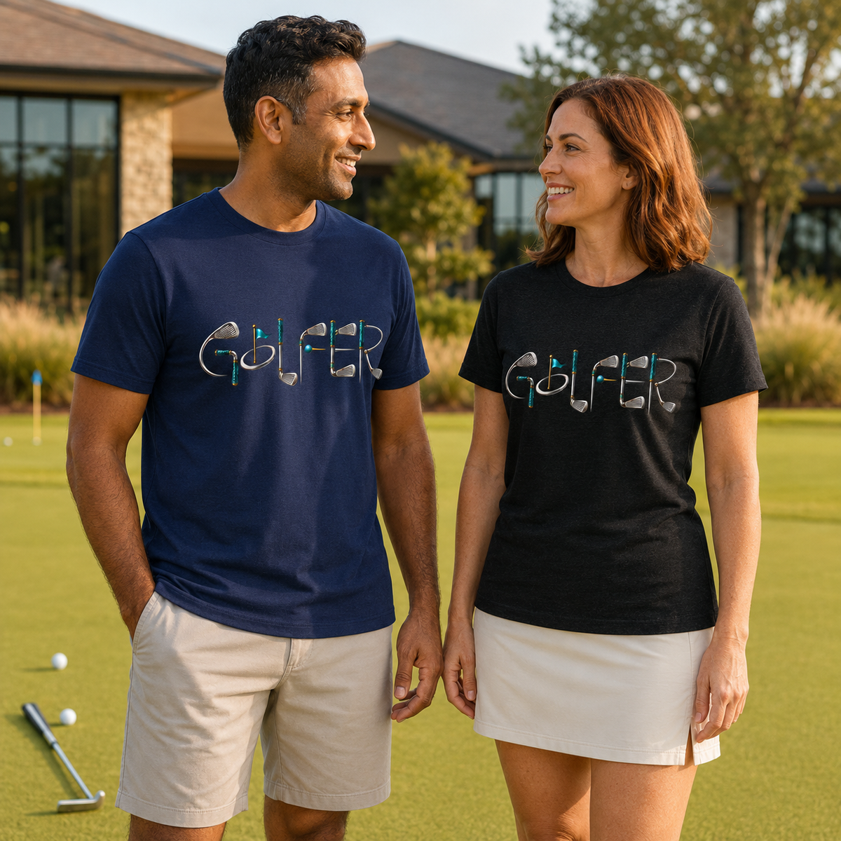 Golf Clubs Shirt, Unisex Golf Shirt