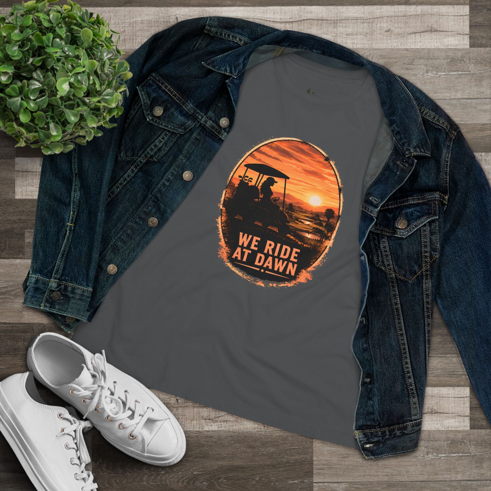 We Ride at Dawn, Golf Shirt for Women