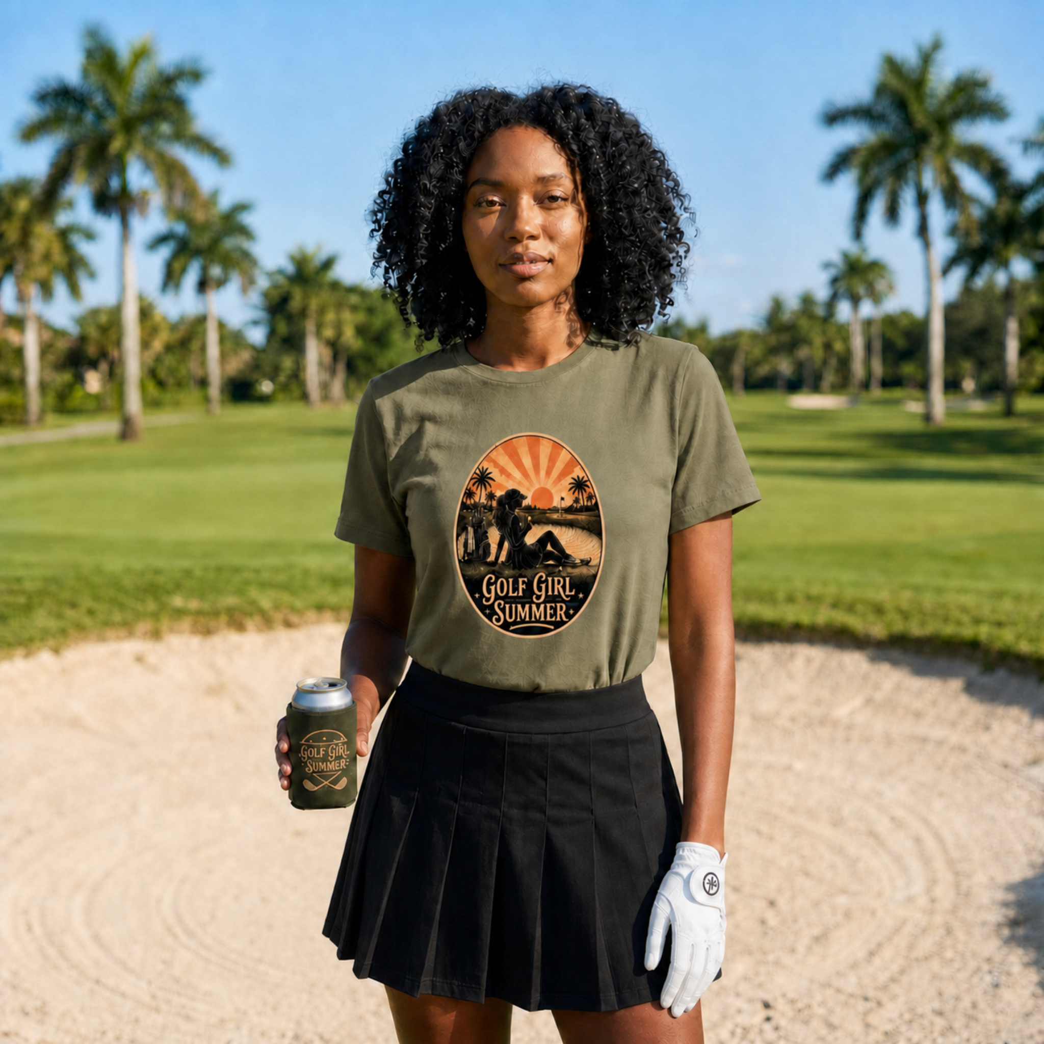 Golf Girl Summer Shirt for Women | Womens Lifestyle Golf Shirt | Golf Lover Gift | Bella Canvas Tri Blend Tee