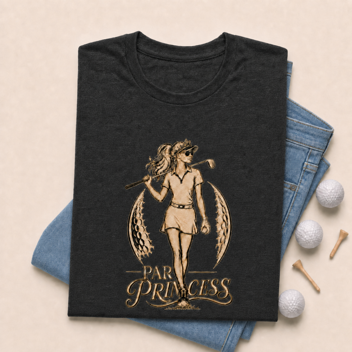 Par Princess Golf Shirt for Women | Womens Funny Golf Shirt | Golf Gift for Her | Golf Lifestyle Shirt | Bella Canvas Tri Blend Tee