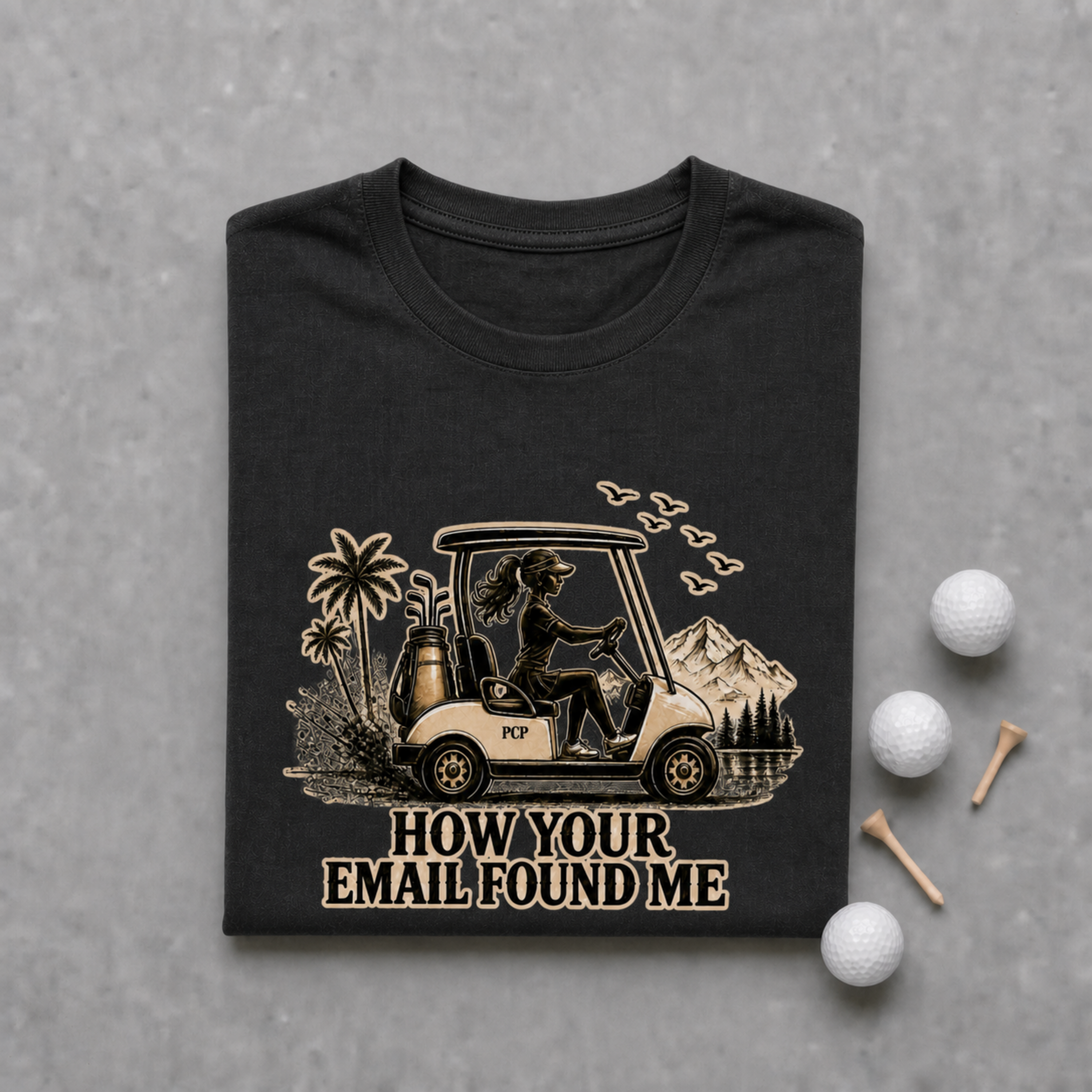 How Your Email Found Me Golf Shirt | Funny Womens Golf Shirt | Golf Gift | Golf Lifestyle Shirt | Bella Canvas Tri Blend Tee