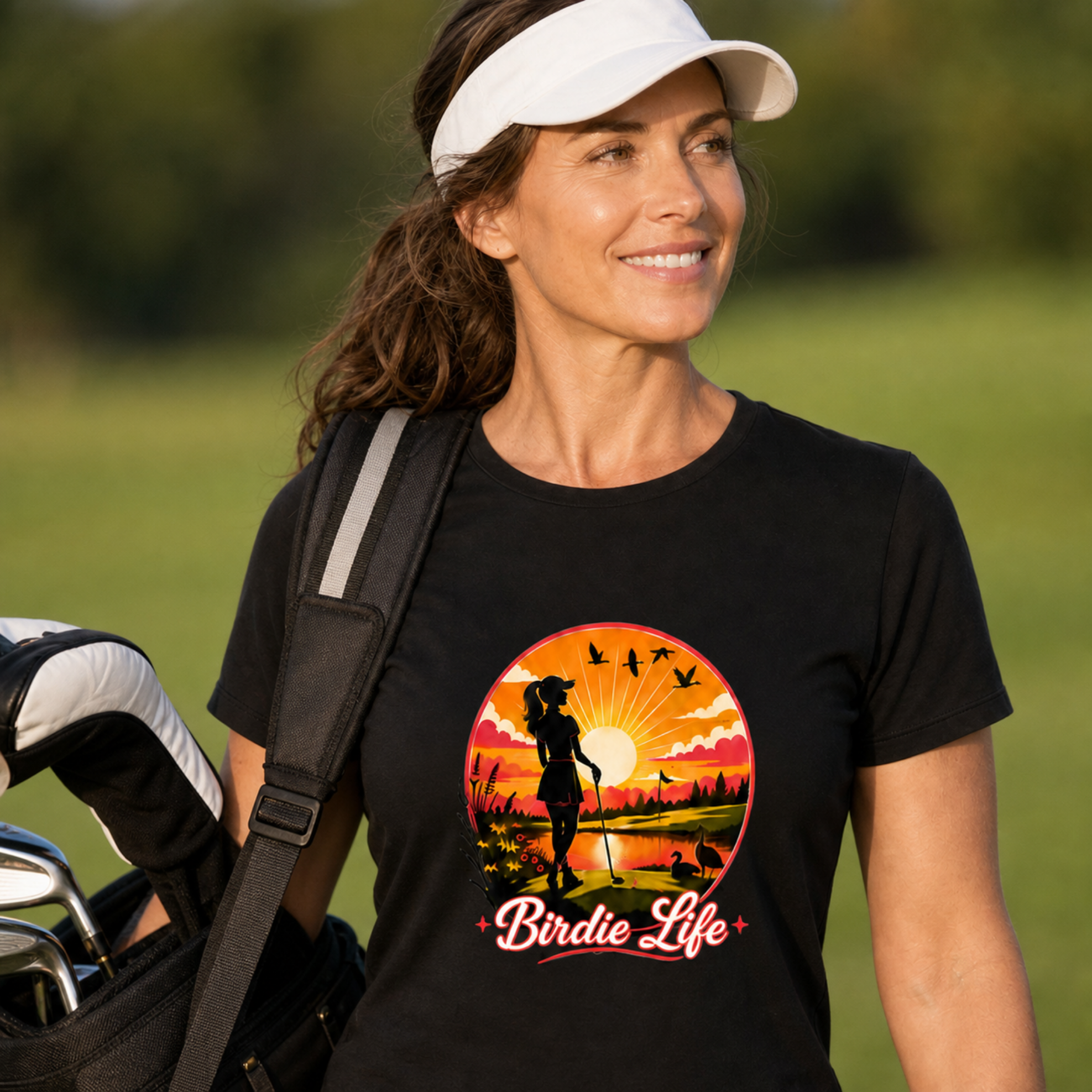 Birdie Life Golf Shirt for Women, Women's Funny Lifestyle Golf T-Shirt, Funny Golf Tee, Golfer Gift, Bella Canvas Tri Blend