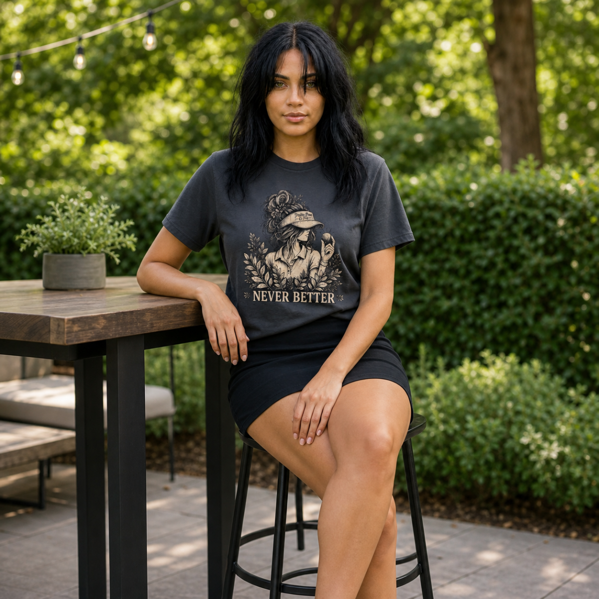 Never Better Golf Shirt for Women | Funny Women's Golf Lifestyle Shirt, Golfer Gift | Golf Lover Shirt | Bella Canvas Tri Blend Tee