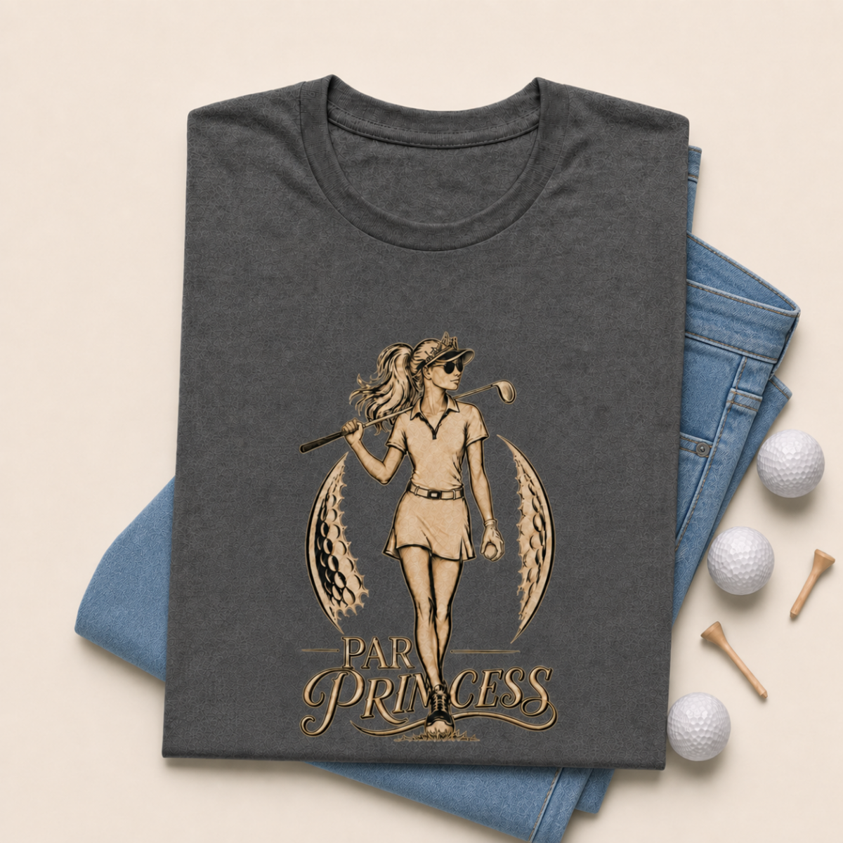 Par Princess Golf Shirt for Women | Womens Funny Golf Shirt | Golf Gift for Her | Golf Lifestyle Shirt | Bella Canvas Tri Blend Tee