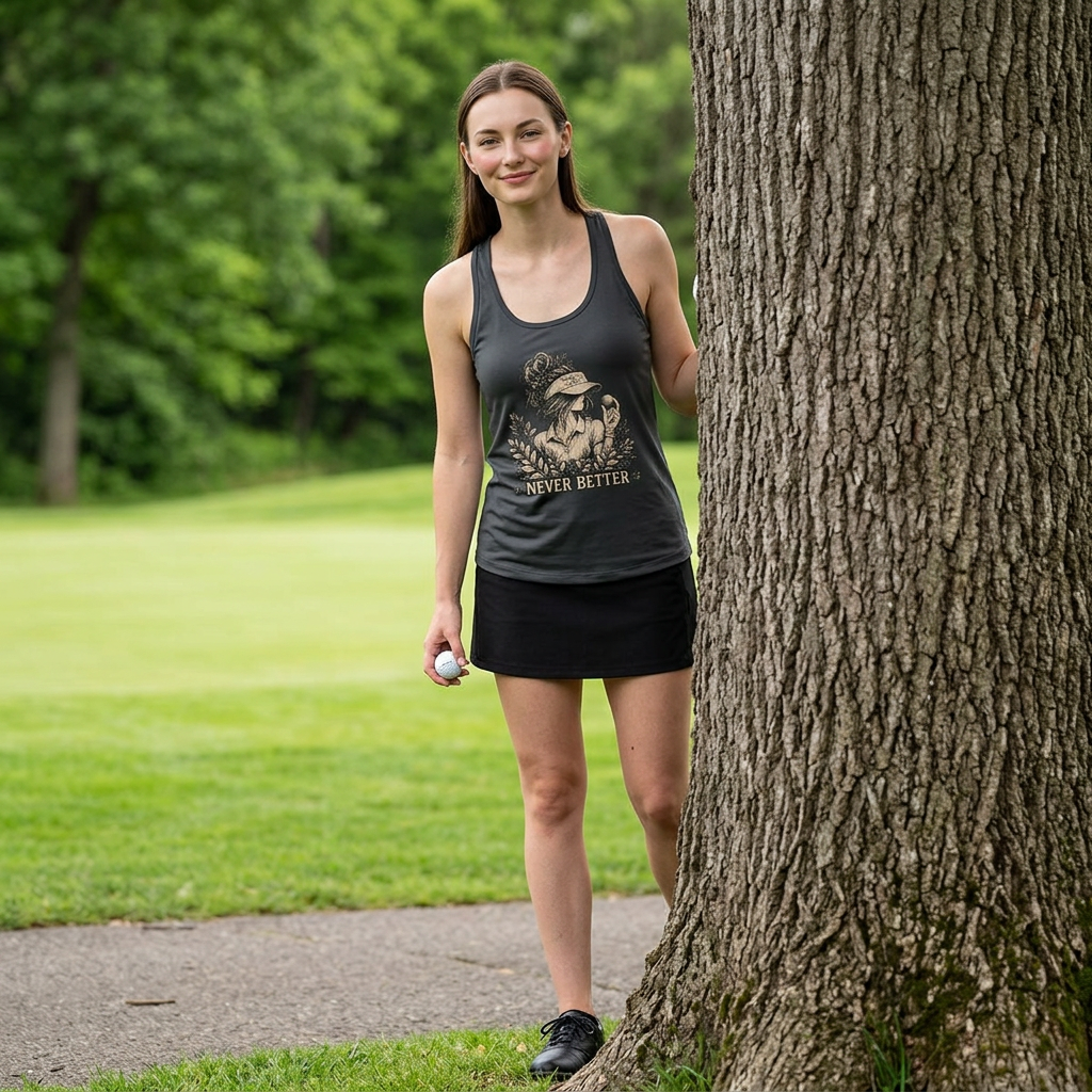 Never Better, Womens Golf Lifestyle Tank Top, Women's Golf Apparel