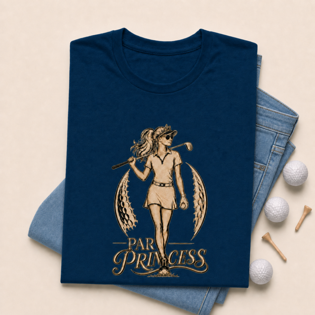 Par Princess Golf Shirt for Women | Womens Funny Golf Shirt | Golf Gift for Her | Golf Lifestyle Shirt | Bella Canvas Tri Blend Tee