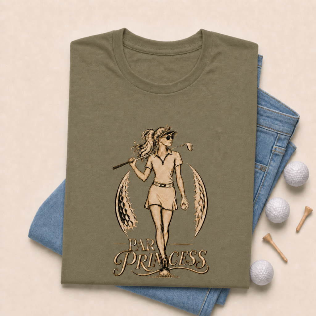 Par Princess Golf Shirt for Women | Womens Funny Golf Shirt | Golf Gift for Her | Golf Lifestyle Shirt | Bella Canvas Tri Blend Tee