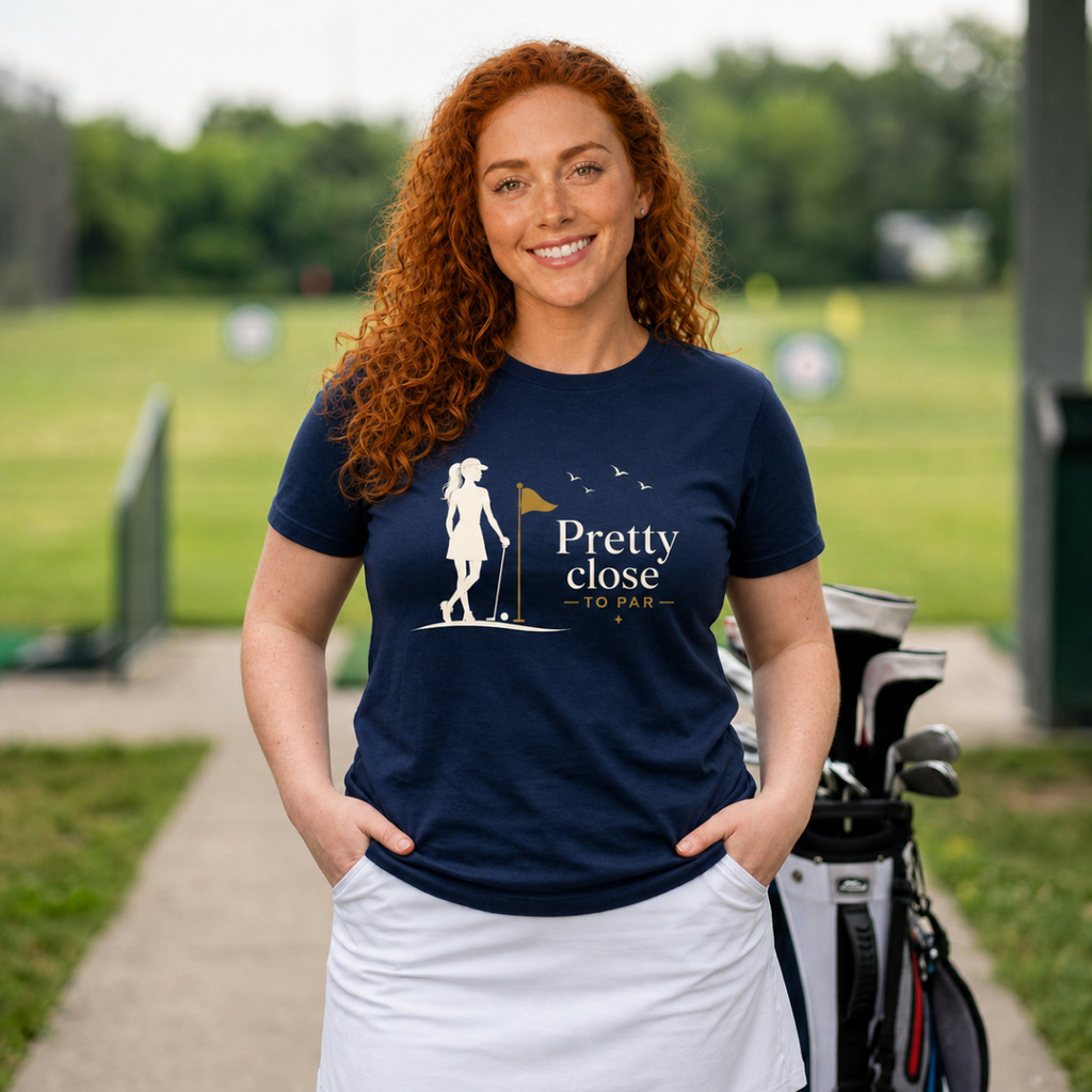 Pretty Close to Par Golf Shirt for Women | Womens Golf Shirt | Golf Lover Gift | Funny Golf Shirt | Bella Canvas Tri Blend Tee