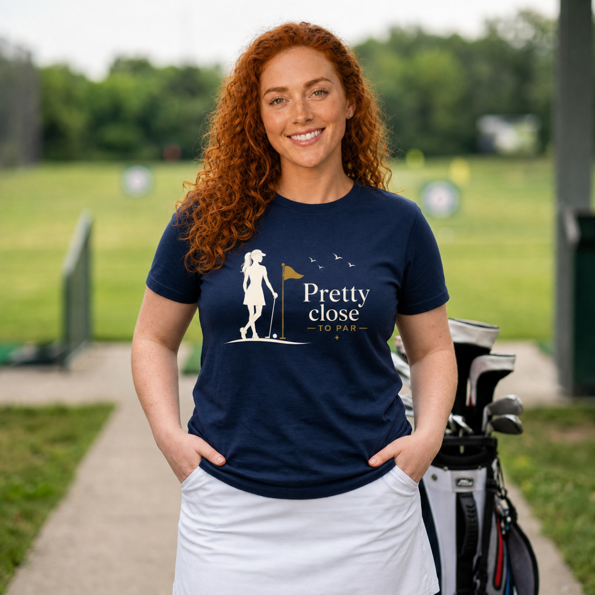 Pretty Close to Par Golf Shirt for Women | Womens Golf Shirt | Golf Lover Gift | Funny Golf Shirt | Bella Canvas Tri Blend Tee