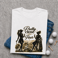 Pretty Close To Pour Golf Shirt for Women | Funny Golf Shirt | Golf and Wine Lover Gift | Bella Canvas Tri Blend Tee