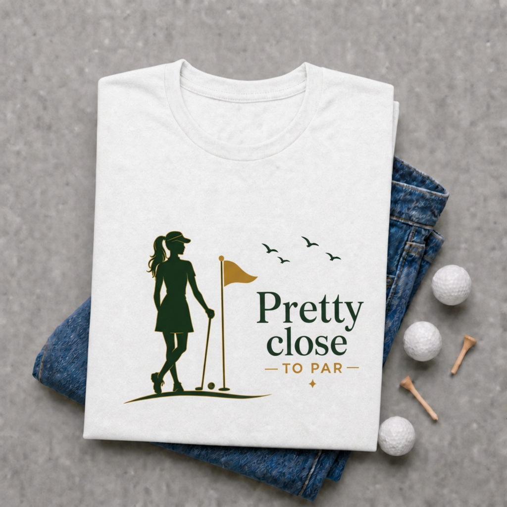 Pretty Close to Par Golf Shirt for Women | Womens Golf Shirt | Golf Lover Gift | Funny Golf Shirt | Bella Canvas Tri Blend Tee